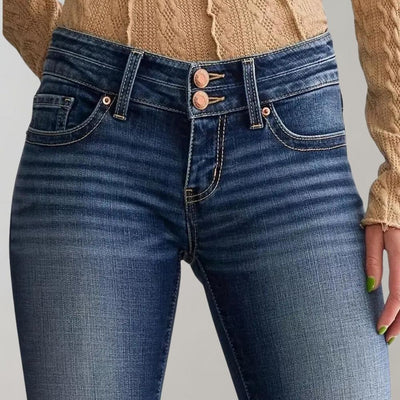 Pantalon évasé stylé avec doubles boutons - ANNEMARI