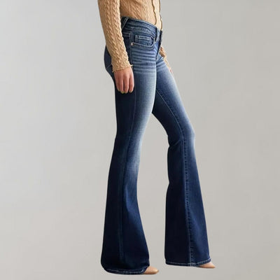 Pantalon évasé stylé avec doubles boutons - ANNEMARI