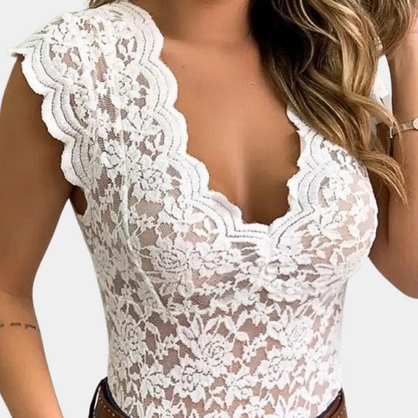 Dora - Chemisier en dentelle pour femmes - Classique et confortable