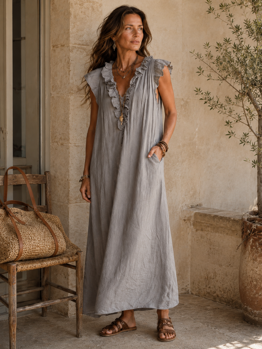 Robe Camélia — vue de styling portée en contexte
