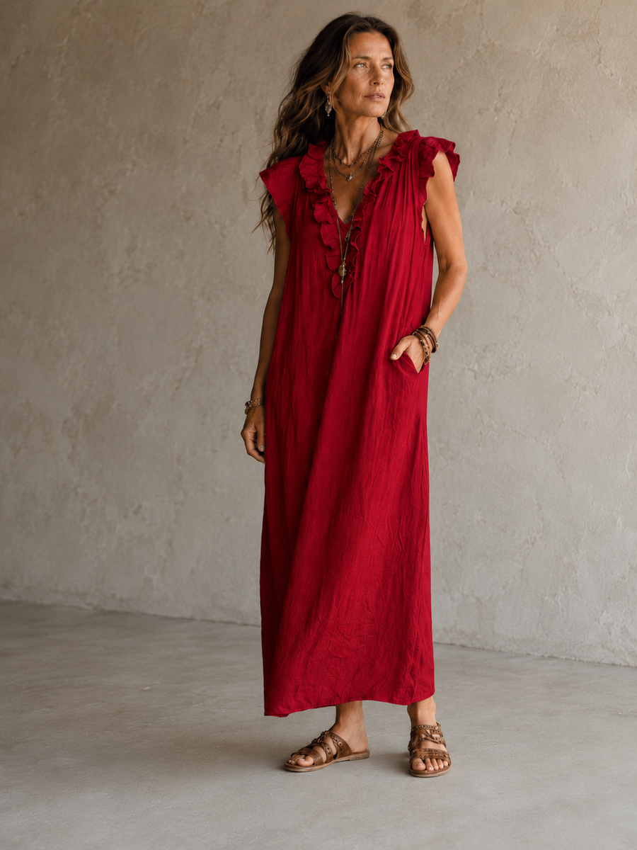 Robe Camélia — studio rouge