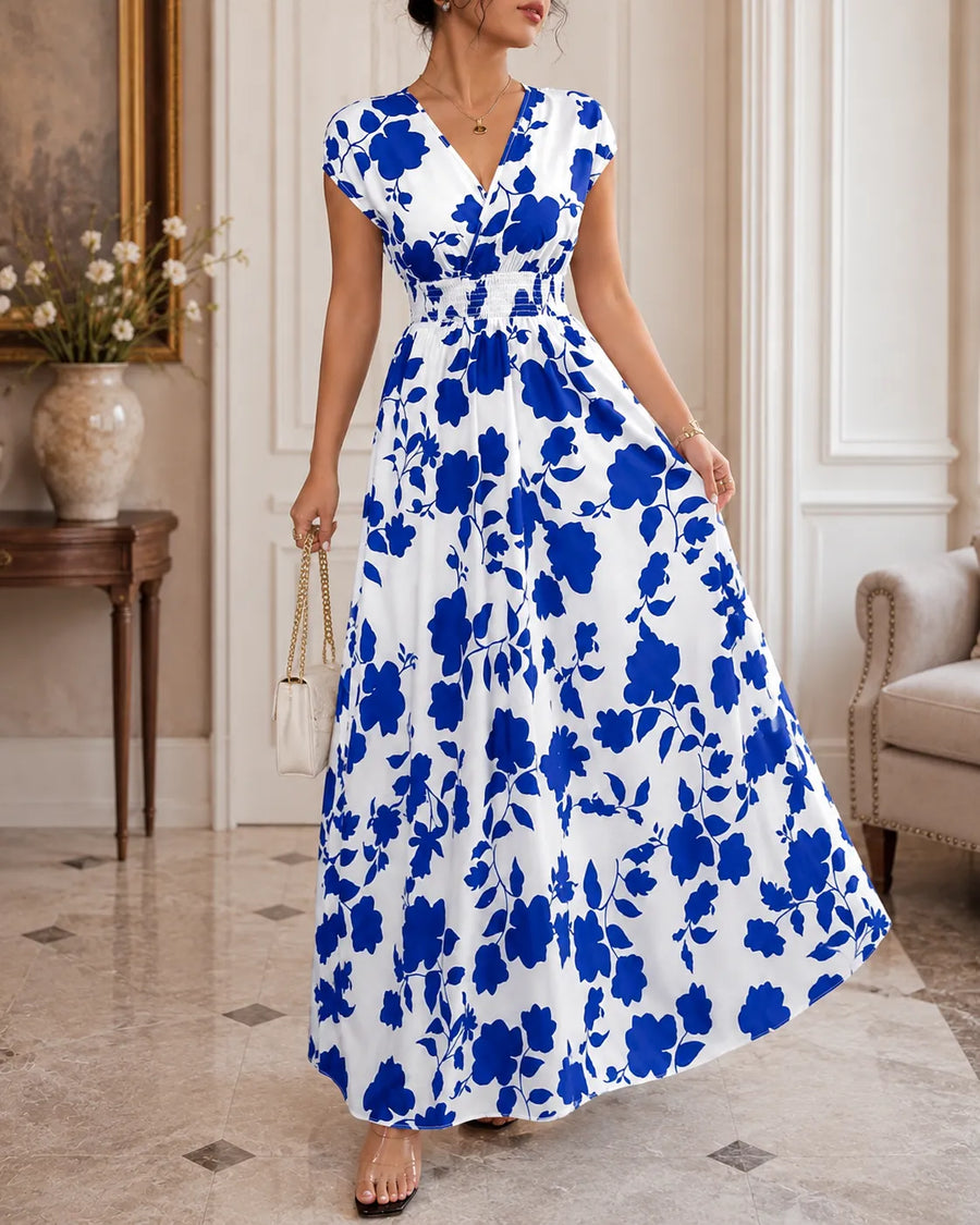 Robe Camille — variation coloris imprimé floral sophistiqué