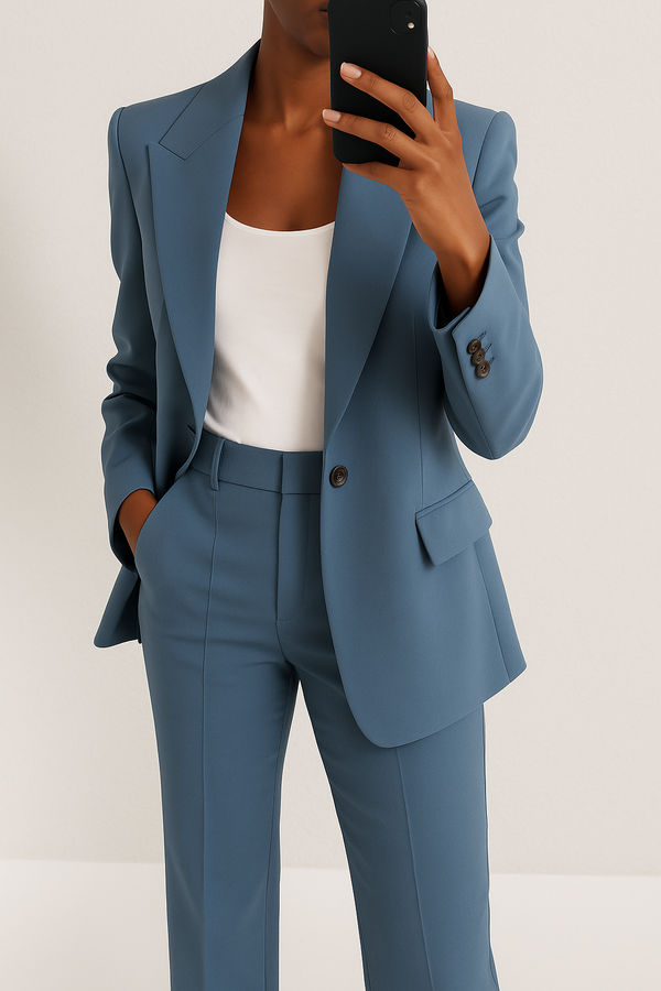Ensemble Tailleur Chic - Blazer et Pantalon Élégant pour Femme