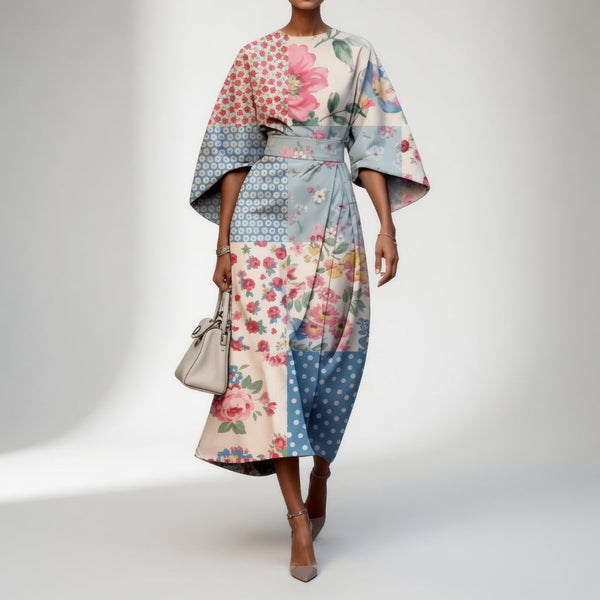 Robe Kimono Longue Florale - Élégance Orientale Premium