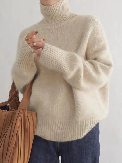 Agnes™ – Pull à col roulé confortable, tricoté et doux