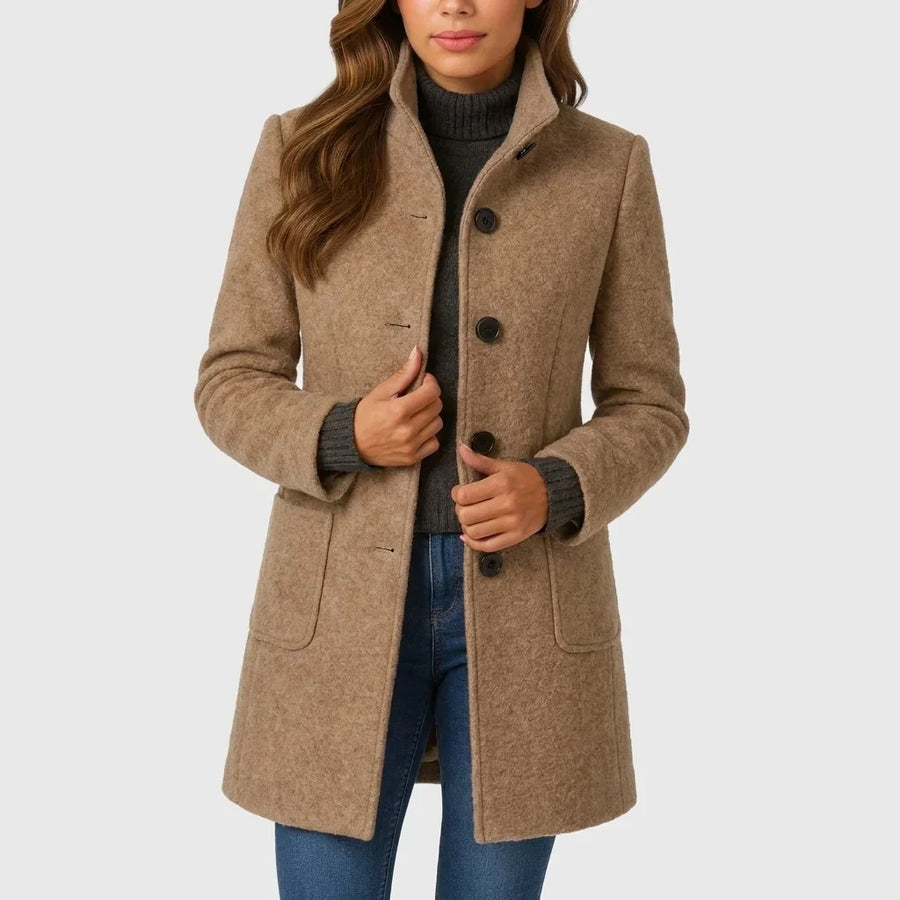 Manteau Élégant Coupe Structurée