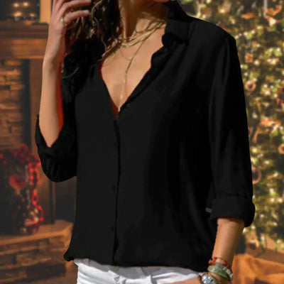 Tina - Blouse en mousseline pour femmes fortes