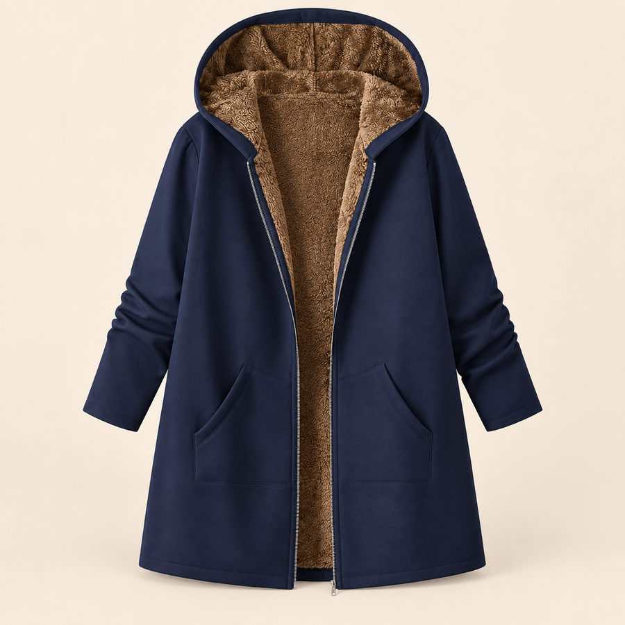 Manteau Capuche Doublé Douillet