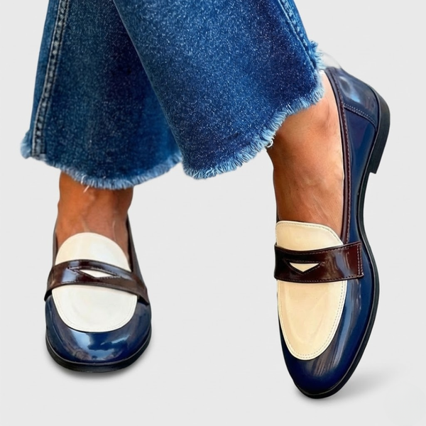 Mocassins à Détails Contrastés