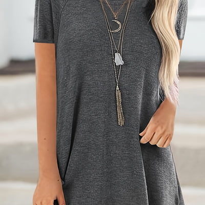 T-Shirt long uni - Modèle long et forme souple pour un usage quotidien