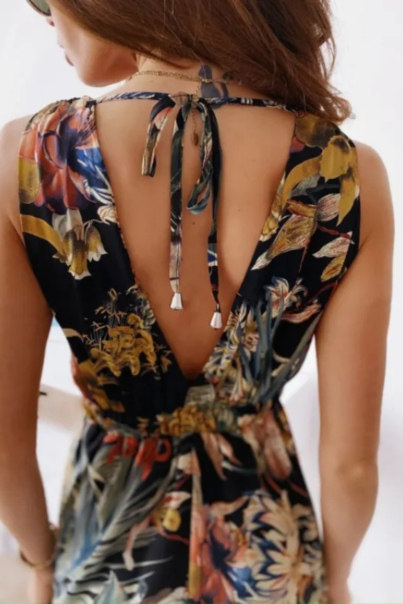 Elowen | Robe imprimée à nouer pour femmes