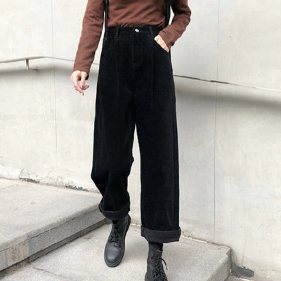 Pantalons en velours côtelé pour femmes