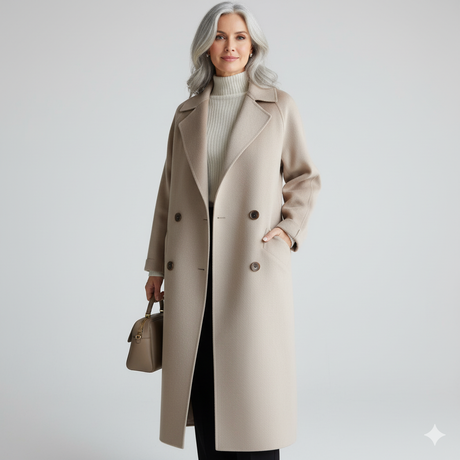Manteau Classique Élégant à Boutons