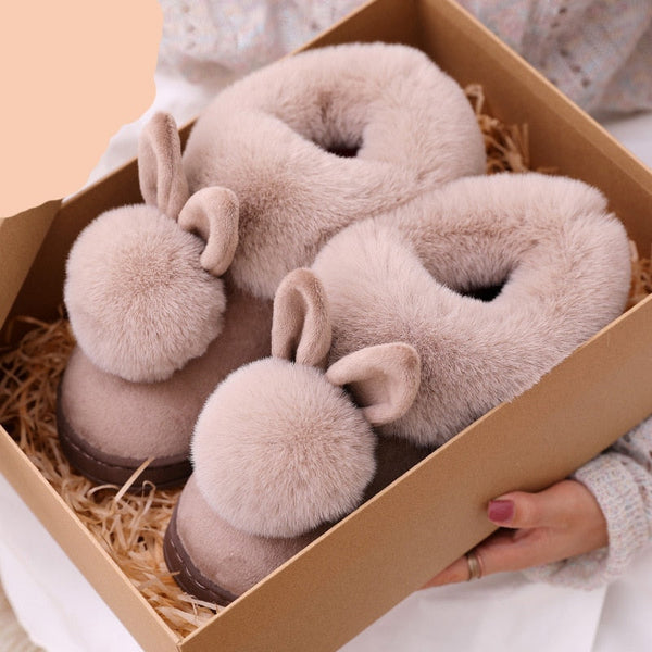 JacoliensSlippers I Chaussons lapin pour femmes
