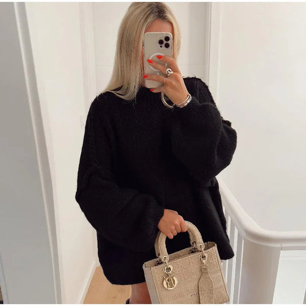 Sweat Oversize Col Rond Coupe Ample