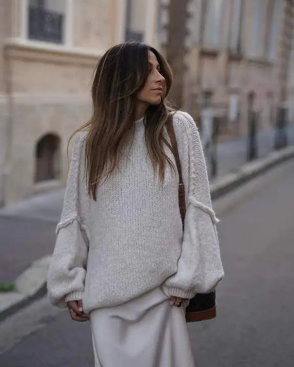 Sweat Oversize Col Rond Coupe Ample
