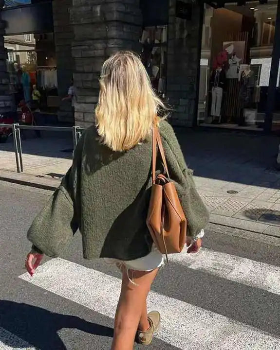 Sweat Oversize Col Rond Coupe Ample