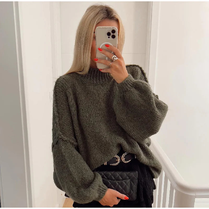 Sweat Oversize Col Rond Coupe Ample