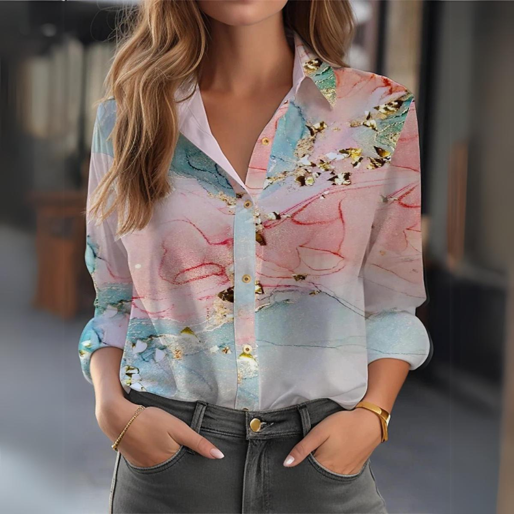 Colette – Blouse d’Été Élégante en Lin Léger