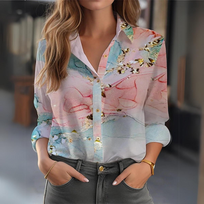 Colette – Blouse d’Été Élégante en Lin Léger