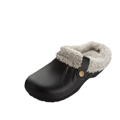 Chaussures d'intérieur en peluche imperméables