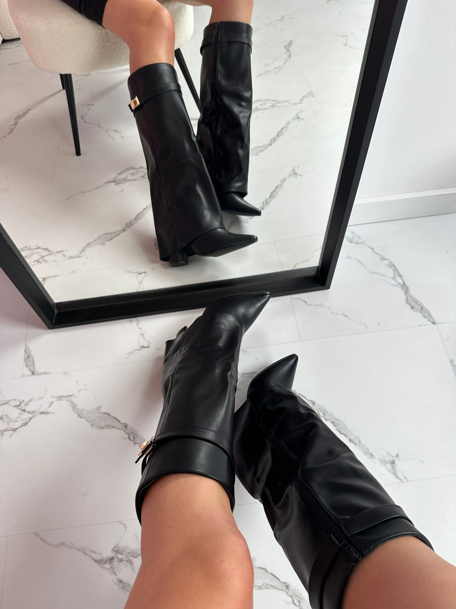 Bottes Hautes à Fermeture Éclair