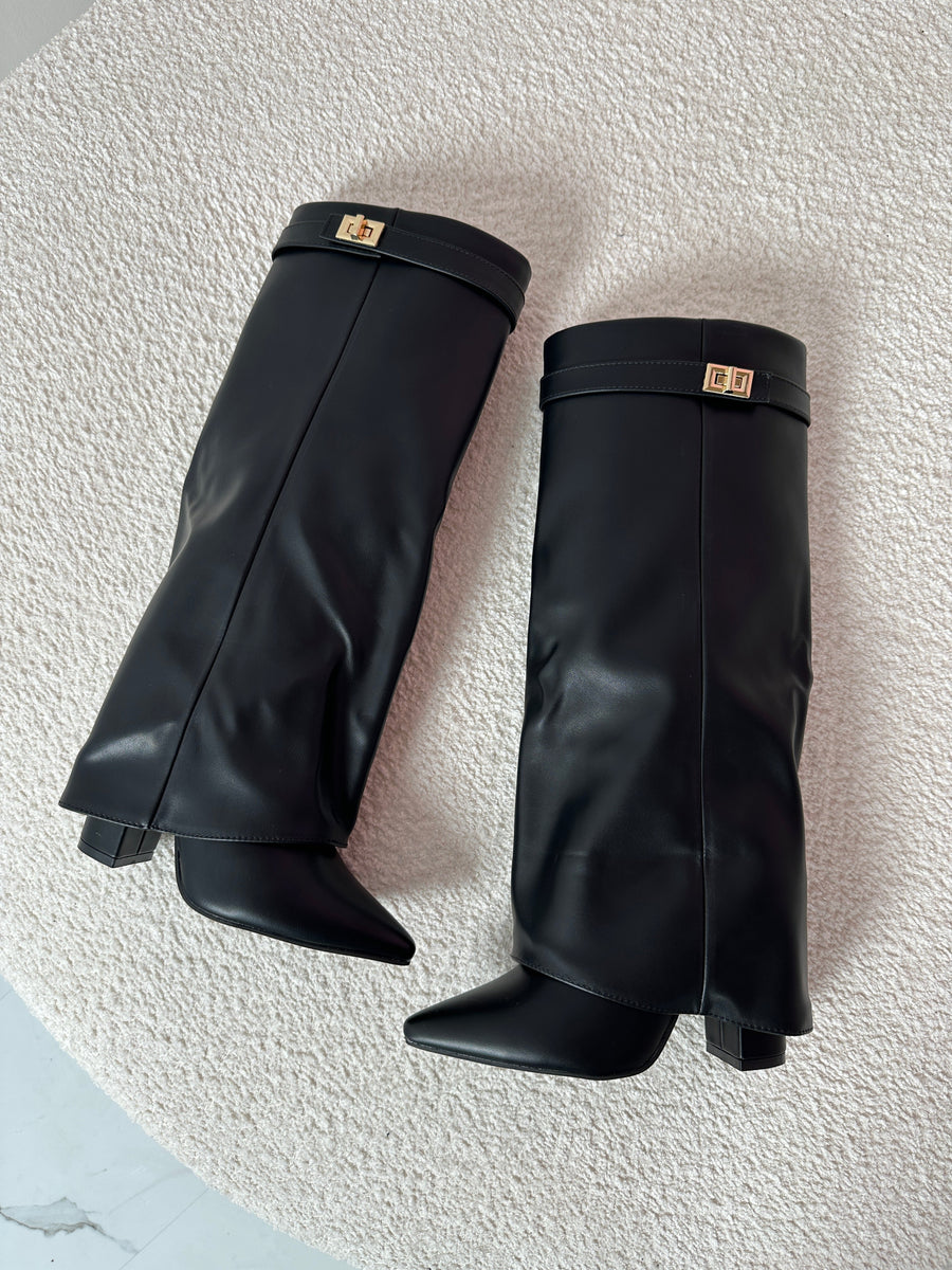 Bottes Hautes à Fermeture Éclair