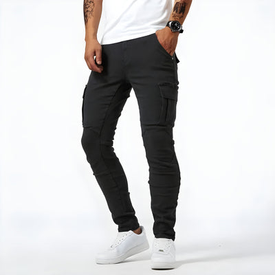 Bartosz - Pantalon Cargo En Denim élastique