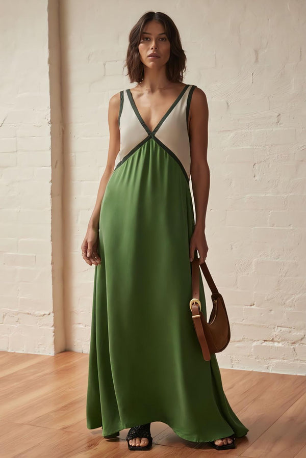 Elena - Robe midi sans manches