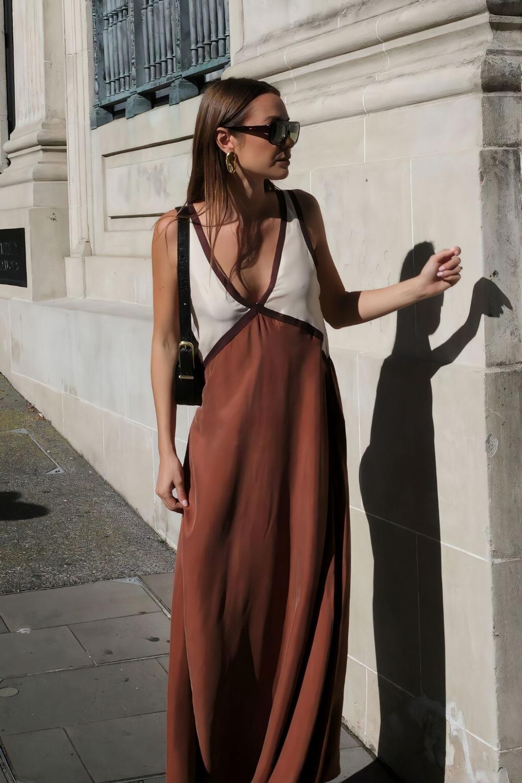 Elena - Robe midi sans manches