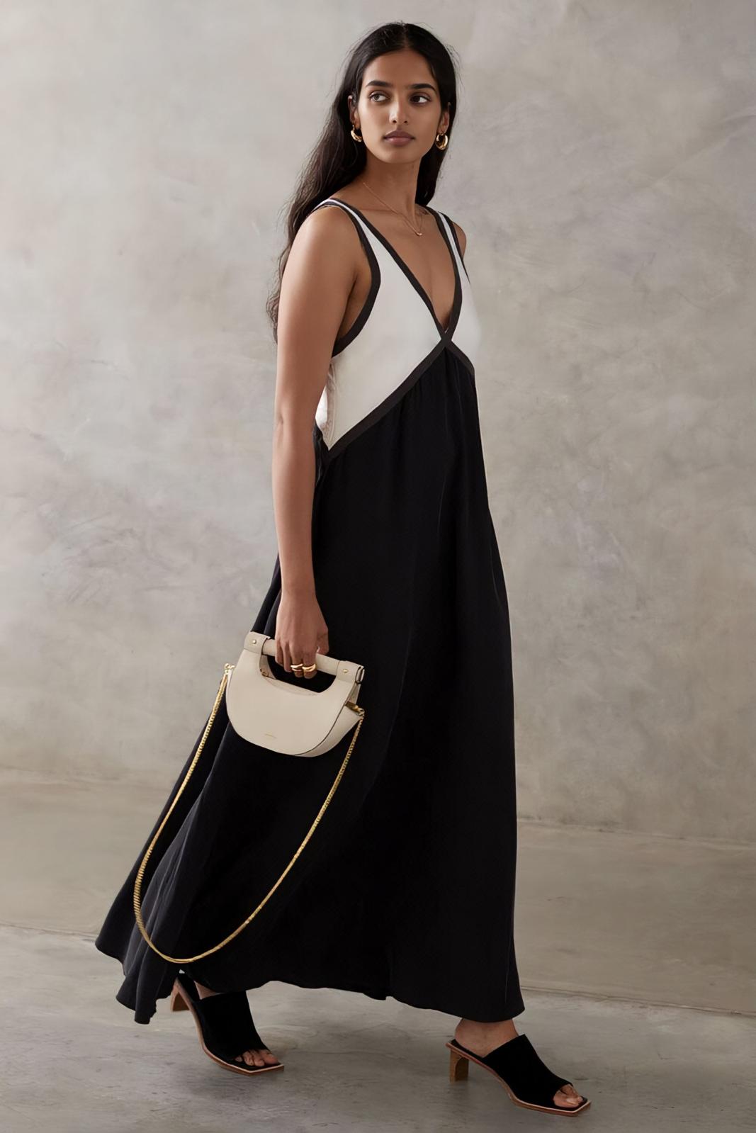 Elena - Robe midi sans manches
