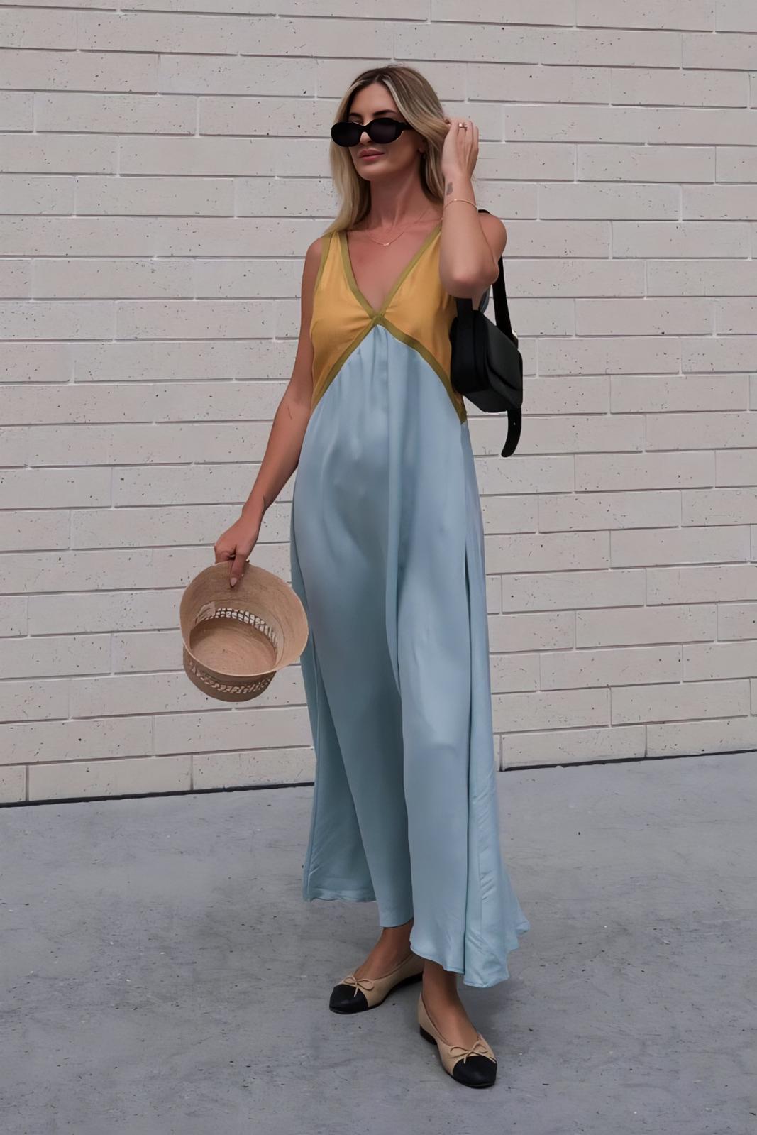 Elena - Robe midi sans manches