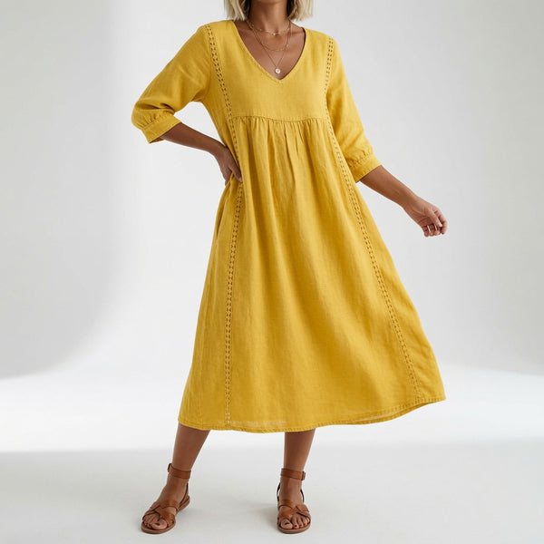 Vestido midi fluido de elegancia atemporal