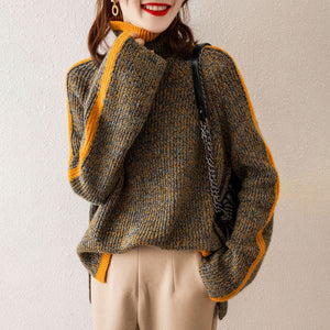 Pull Col Roulé Coupe Raffinée