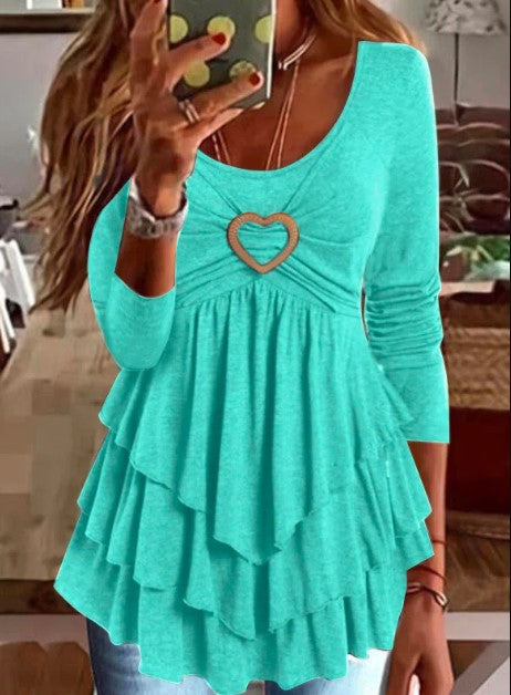 Top en coton-polyester - Manches longues et matière respirante