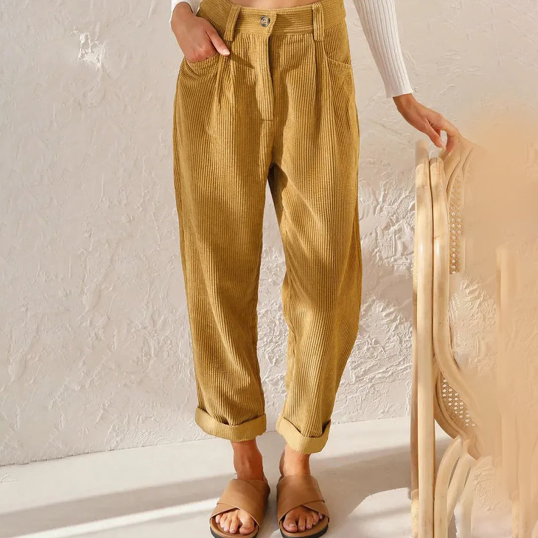 Pantalons taille haute pour femmes