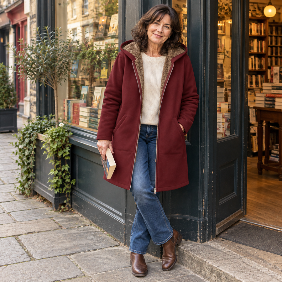 Manteau Capuche Doublé Douillet