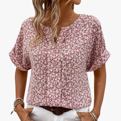 Blouse femme vintage à motif floral
