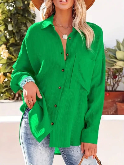 Chemise à manches longues pour femme