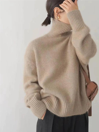 Agnes™ – Pull à col roulé confortable, tricoté et doux