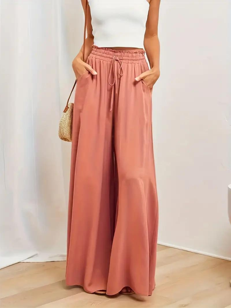 Pantalon femme taille haute