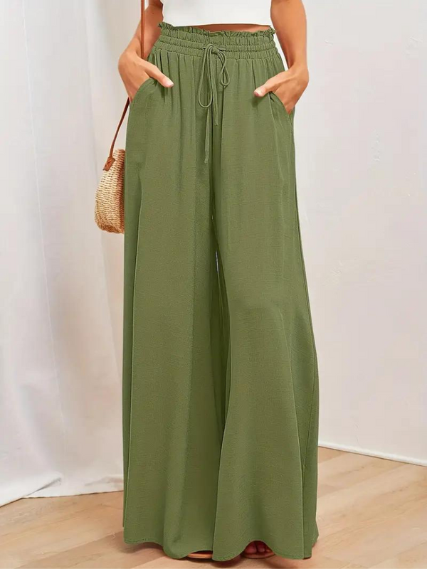 Pantalon femme taille haute
