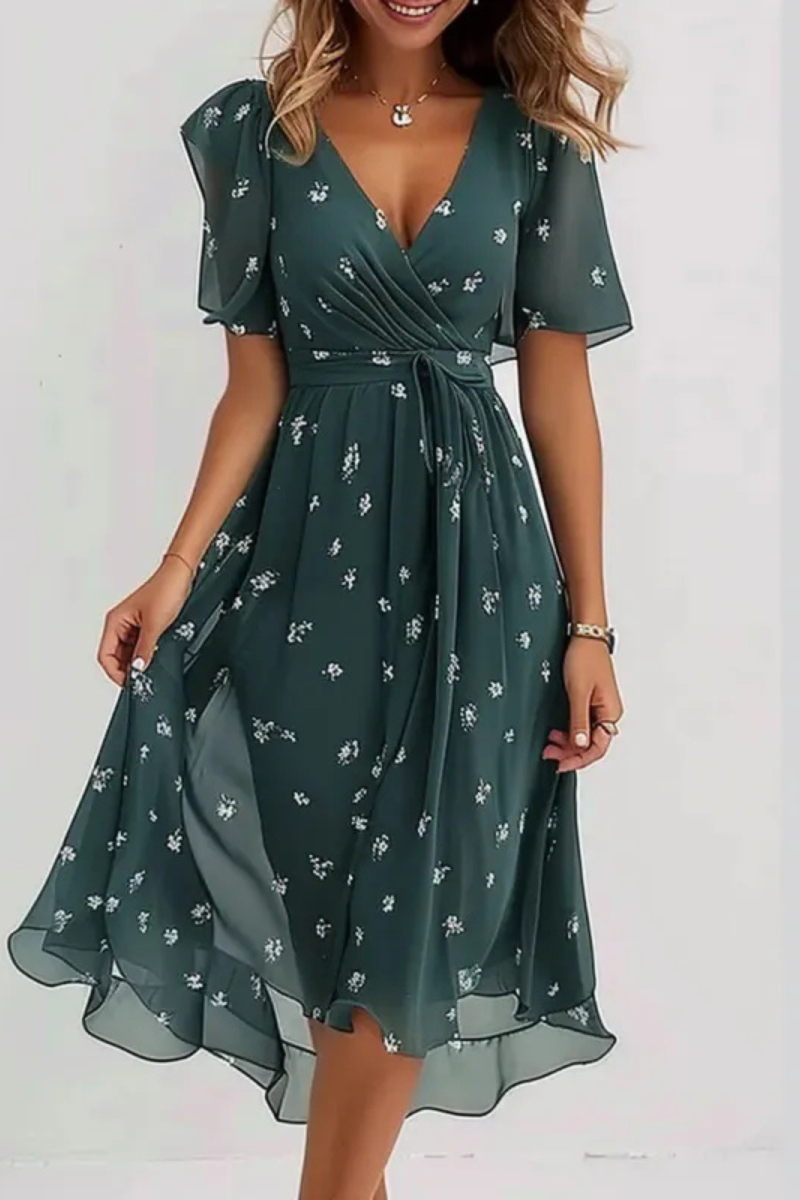 Monroe | Robe d'été élégante en mousseline de soie