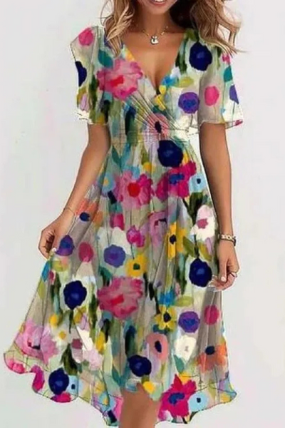 Monroe | Robe d'été élégante en mousseline de soie