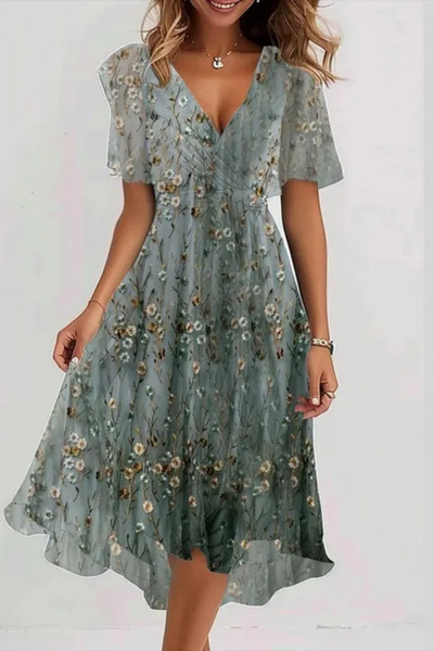 Monroe | Robe d'été élégante en mousseline de soie