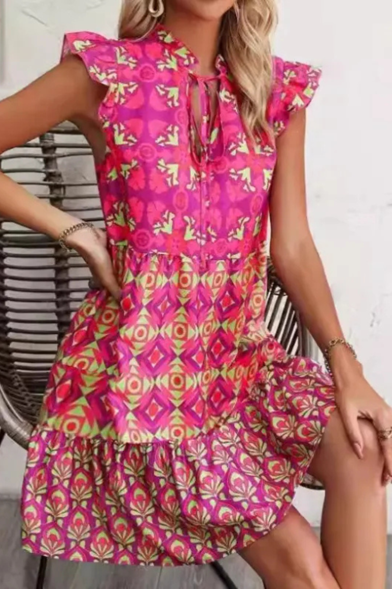 Azura | Robe imprimée sans manches Summer