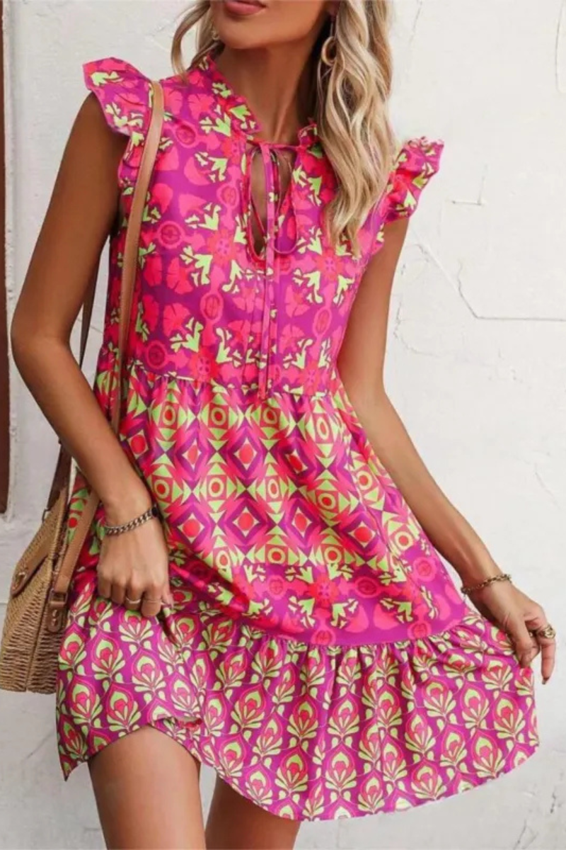 Azura | Robe imprimée sans manches Summer