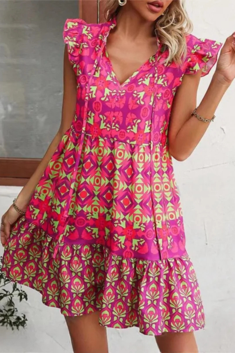 Azura | Robe imprimée sans manches Summer