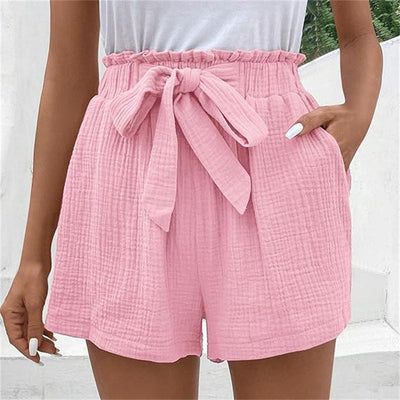 Short femme taille haute