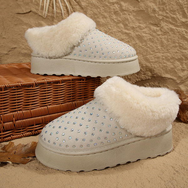 Pantufas Fechadas Aconchegantes com Purpurinas